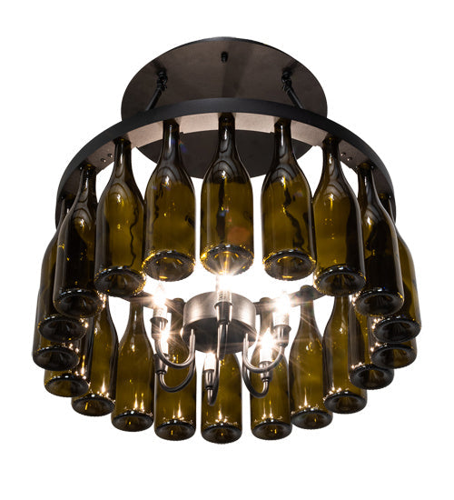 Six Light Semi-Flushmount