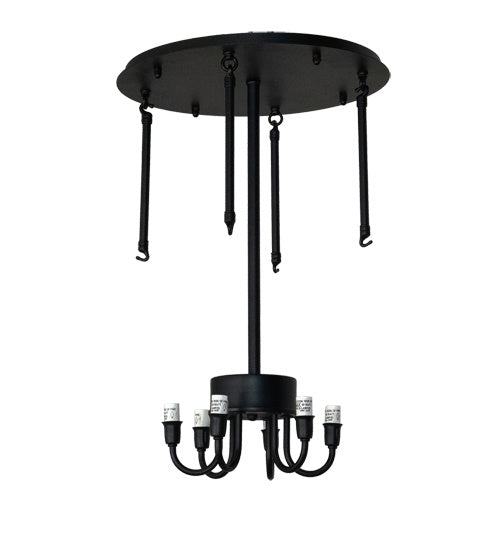Six Light Semi-Flushmount