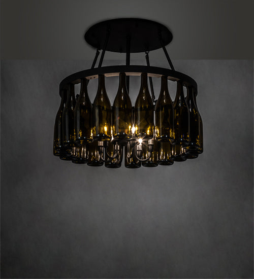 Six Light Semi-Flushmount