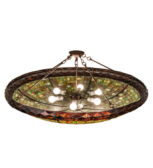 Six Light Semi-Flushmount