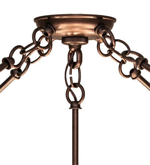 Six Light Semi-Flushmount