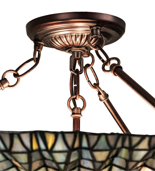 Three Light Semi-Flushmount