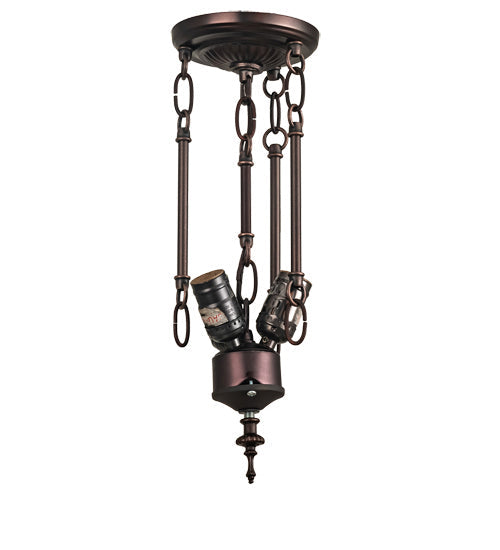Three Light Semi-Flushmount