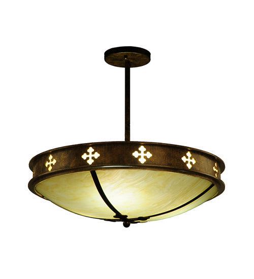 Three Light Semi-Flushmount