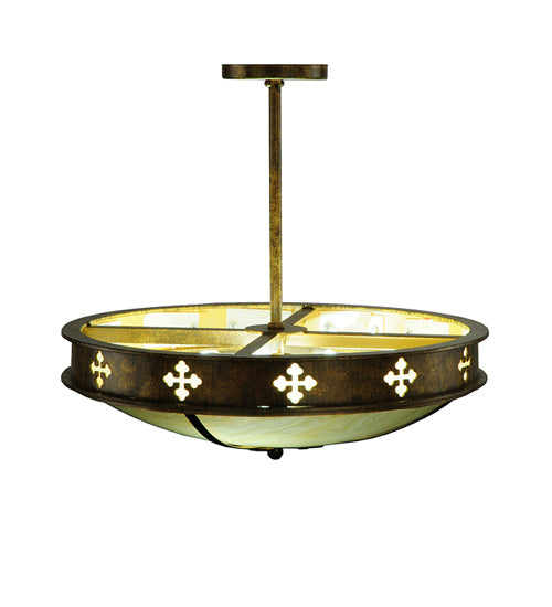 Three Light Semi-Flushmount
