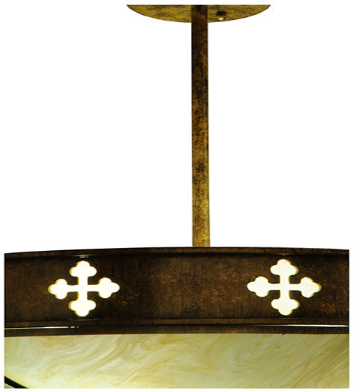 Three Light Semi-Flushmount