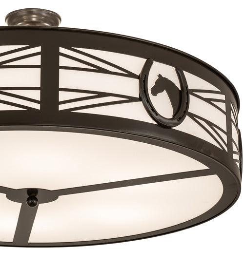 Six Light Semi-Flushmount