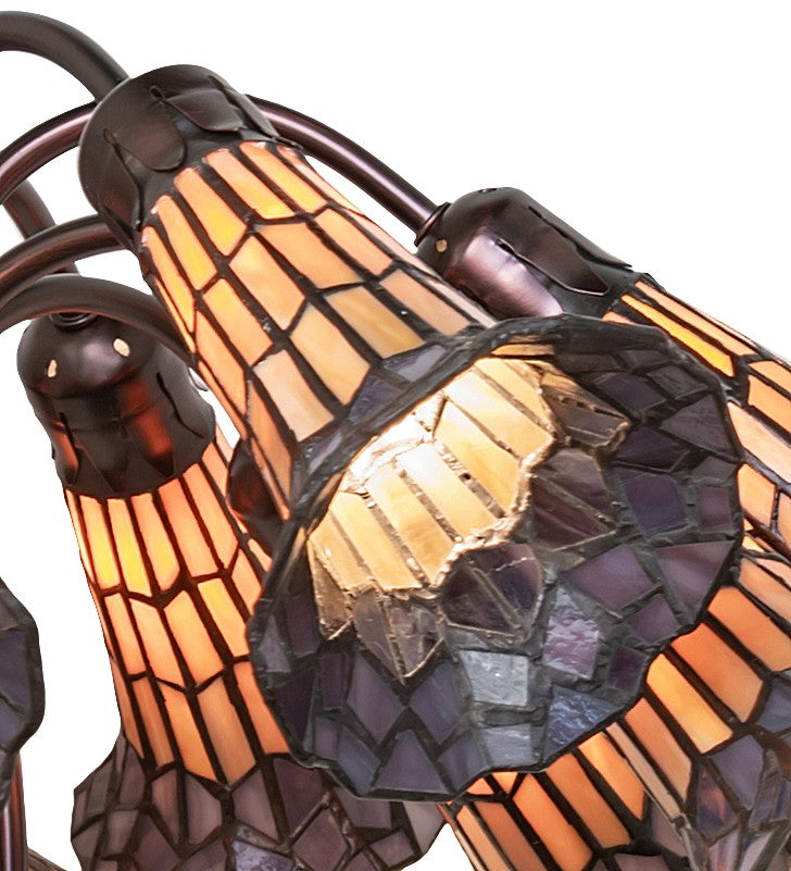 Stained Glass Pond Lily 12 Light Chandelier