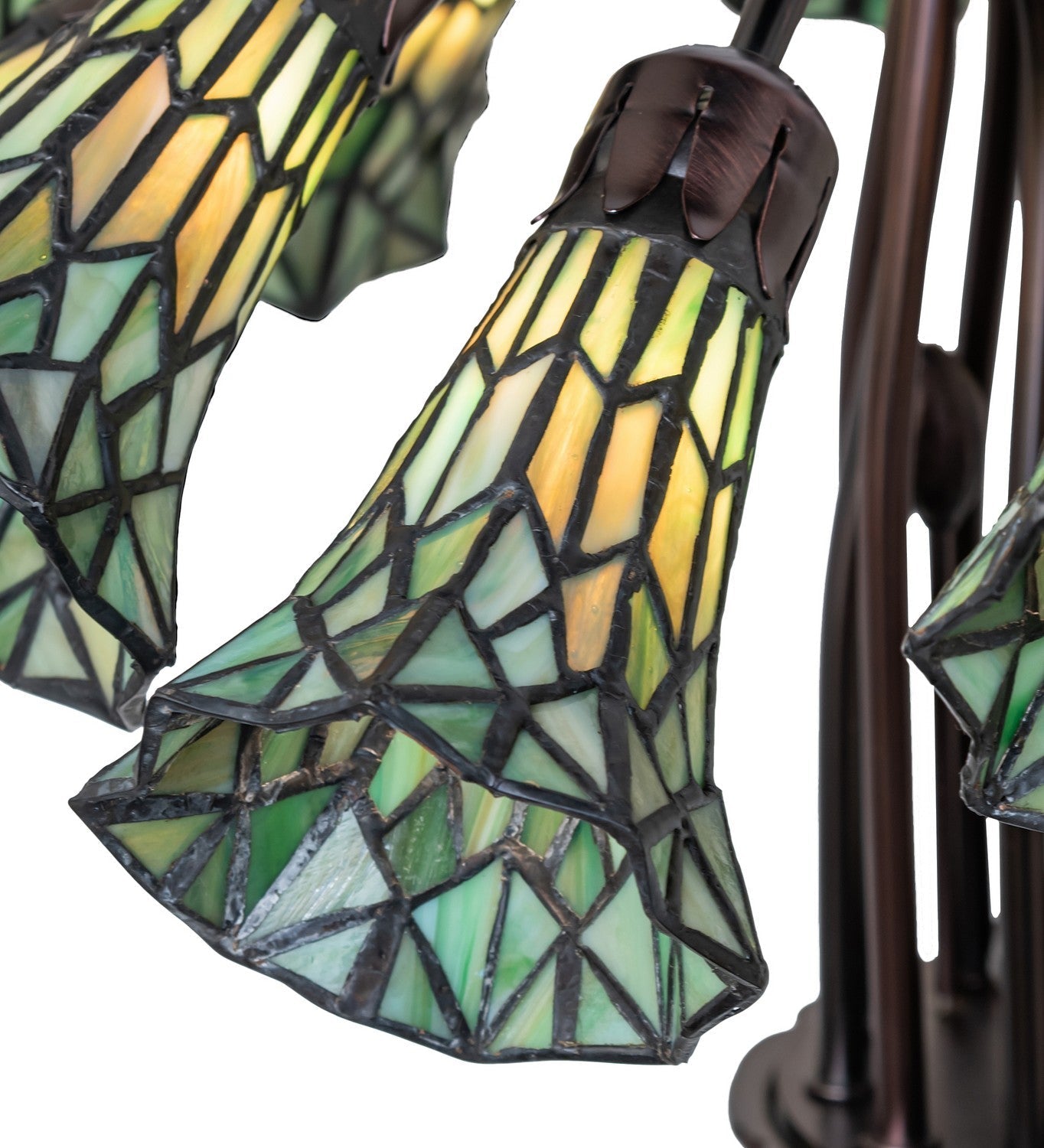 Stained Glass 12 Light Chandelier