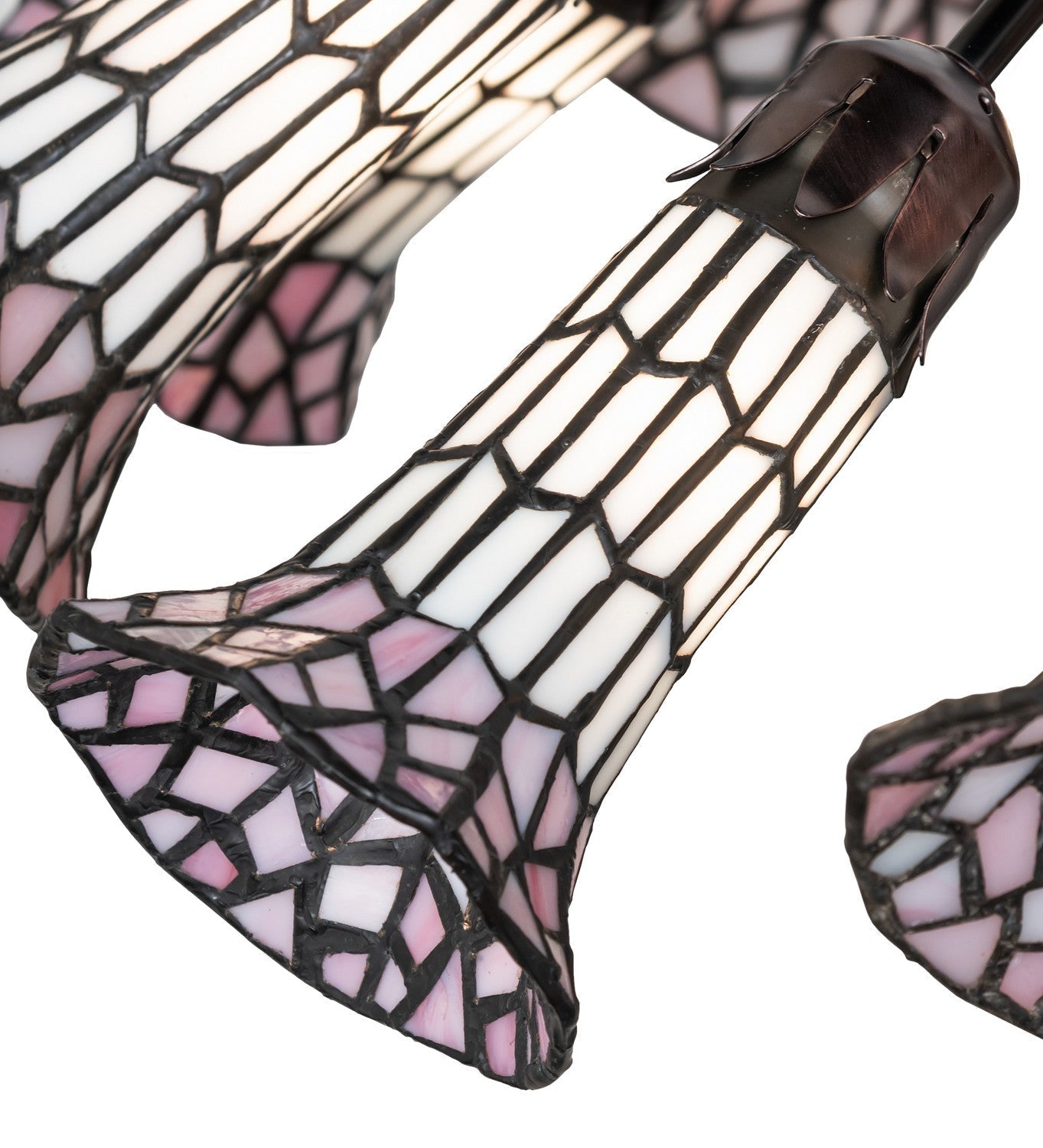 Stained Glass Pond Lily 12 Light Chandelier