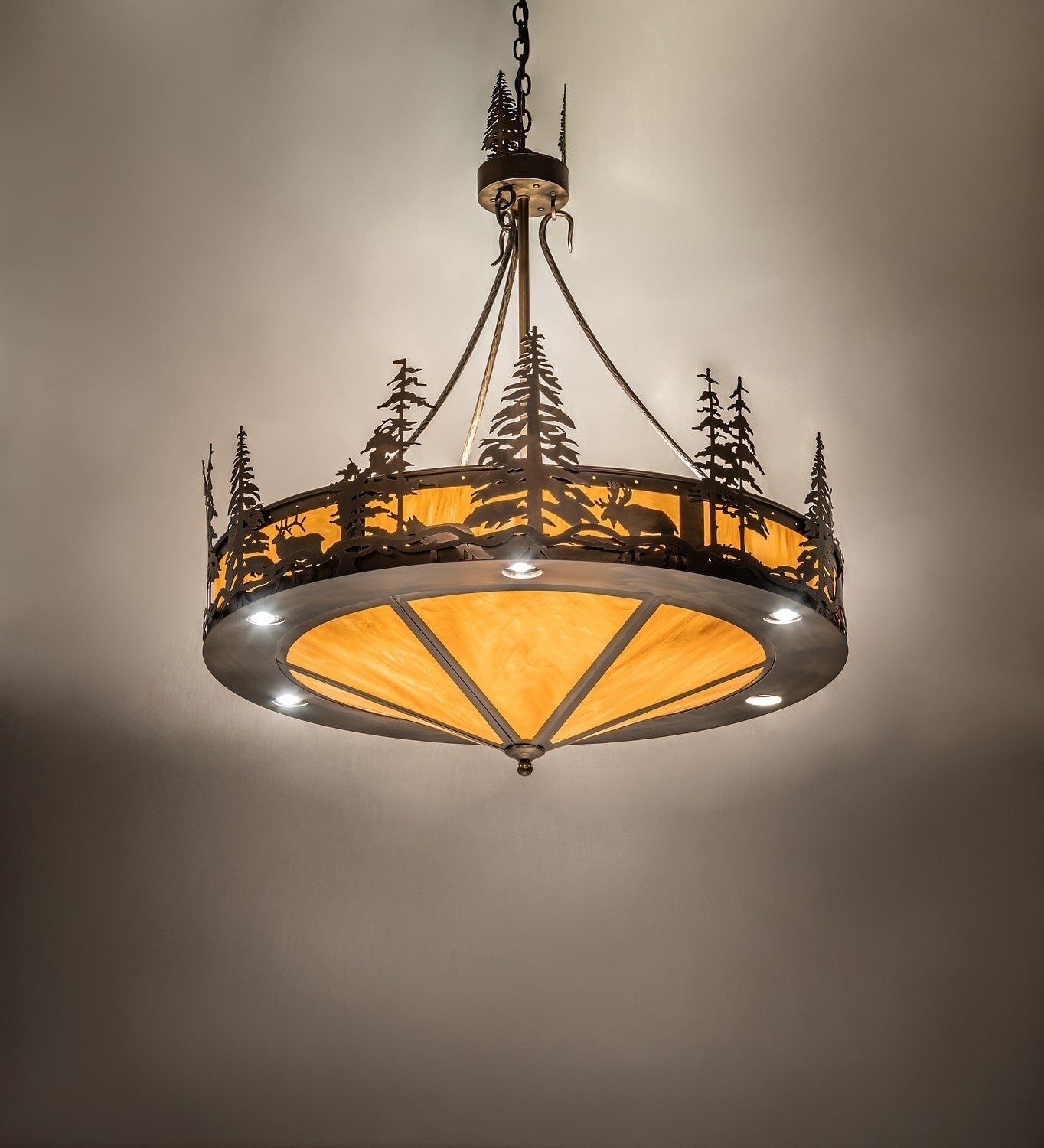 Wildlife At Dusk 12 Light Pendant
