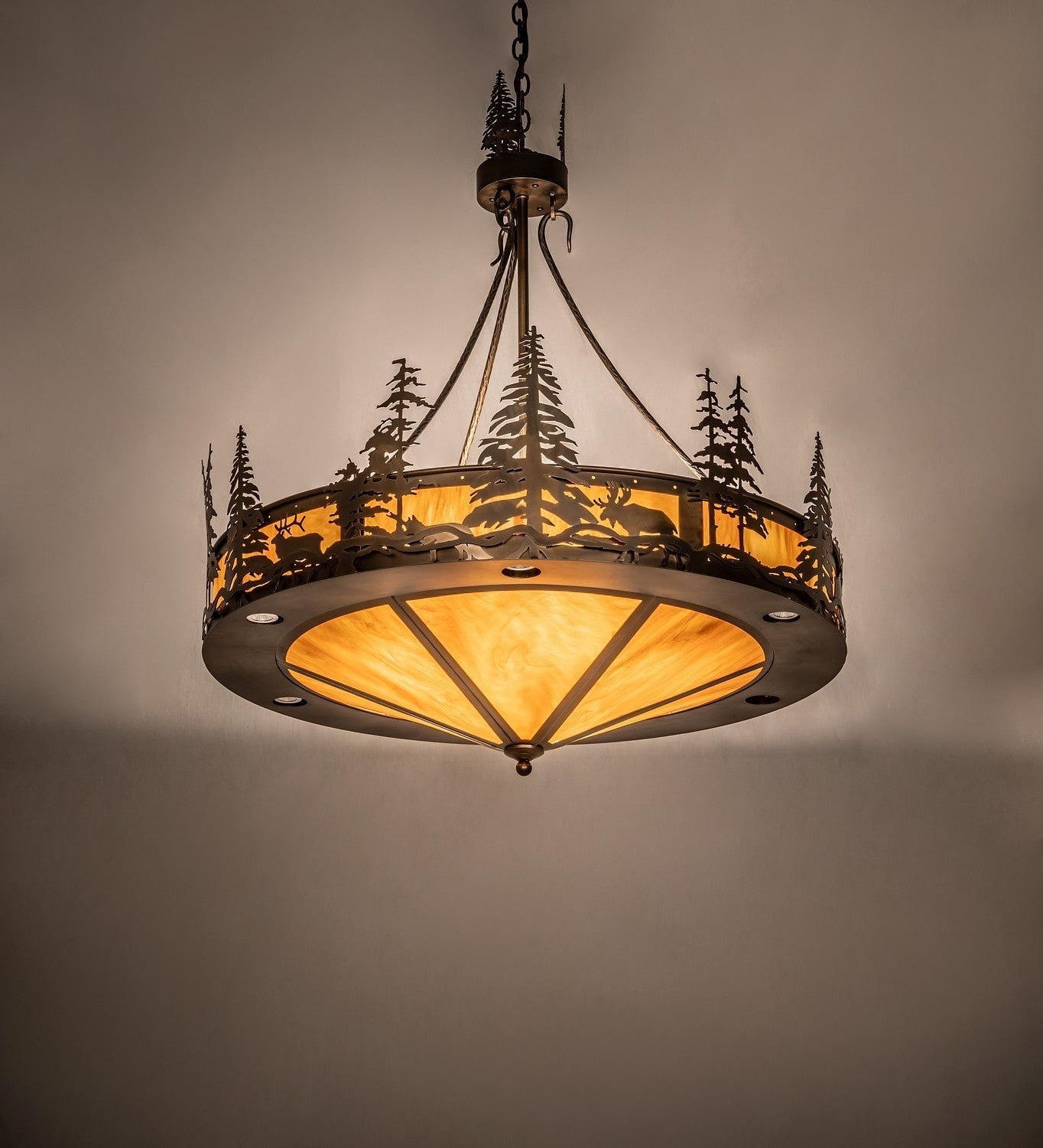 Wildlife At Dusk 12 Light Pendant