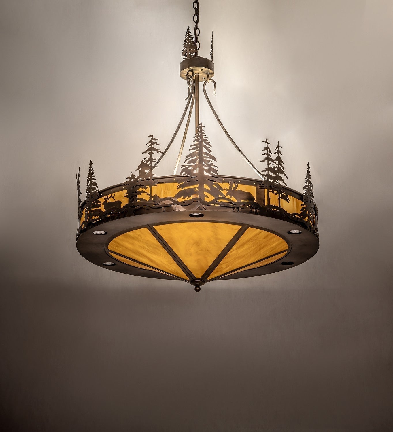 Wildlife At Dusk 12 Light Pendant