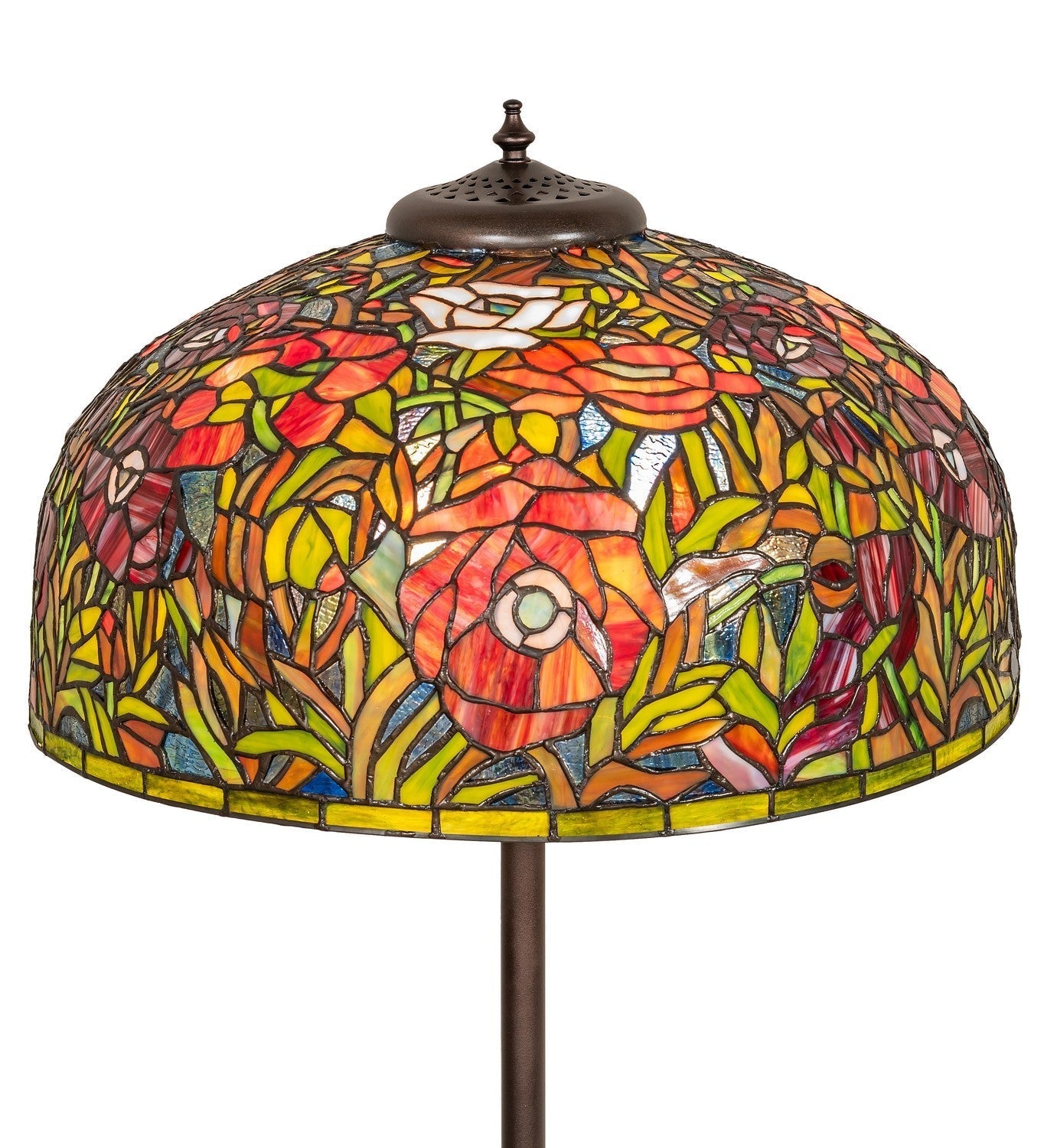 Tiffany Poppy Two Light Floor Lamp