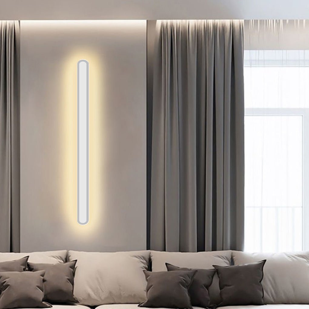 Nordic Minimalist Strip Three-color Light LED Bedside Living Room Background Wall Lamp