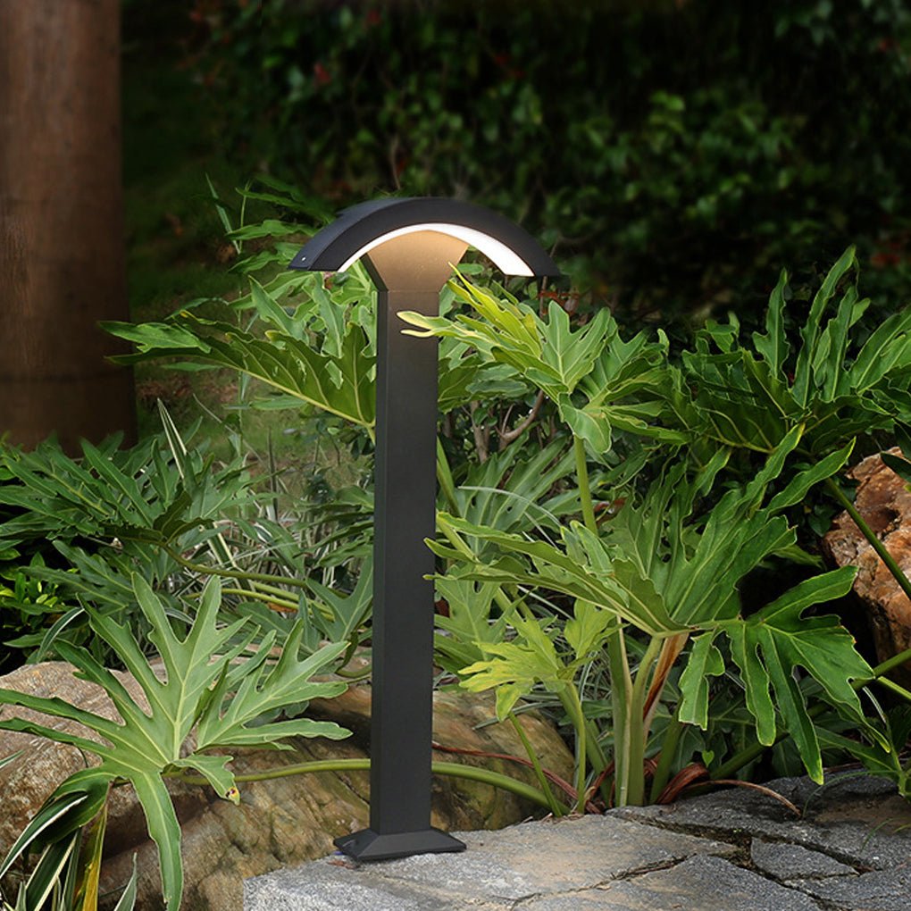 Outdoor Motion Sensor Waterproof Led Fan Shaped Lawn Lamp For Landscape Decorative Lighting
