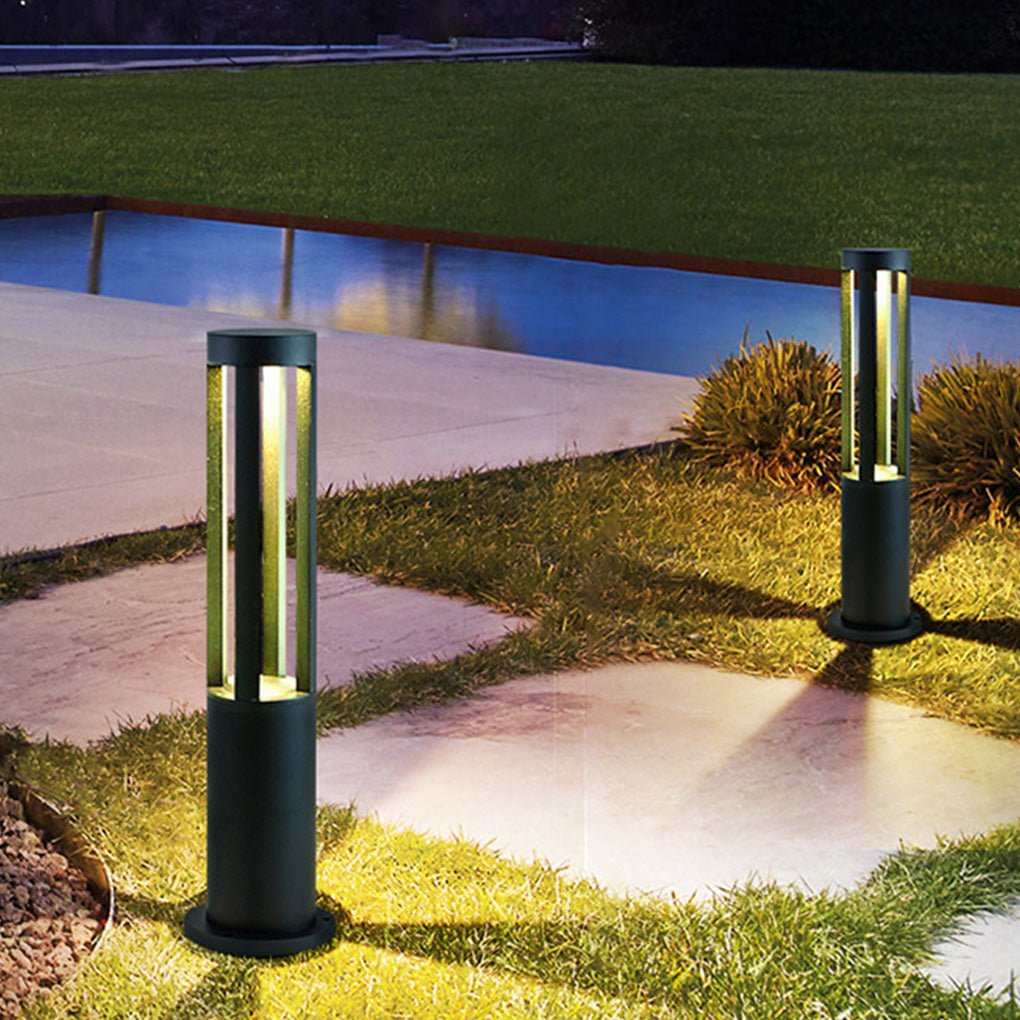 Outdoor Lawn Energy Saving Minimalist Four Column Led Waterproof Courtyard Lamp