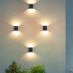 Outdoor Two Way Light Emitting Waterproof Led Wall Light For Courtyard Gate
