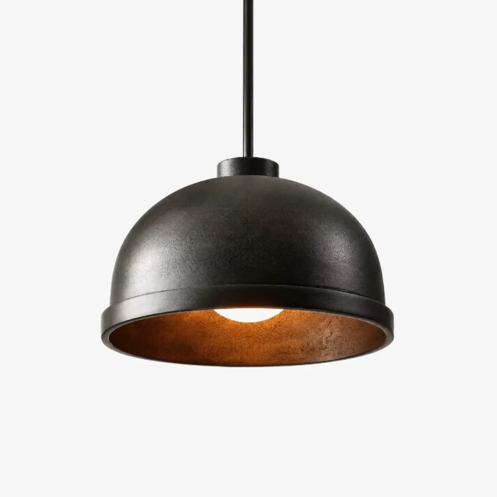 mabel-black-cast-aluminum-dome-pendant-light