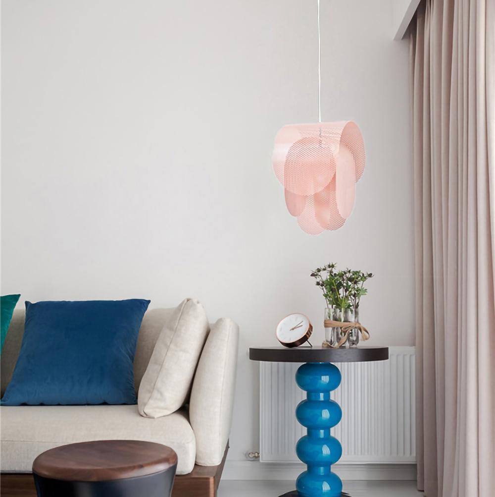 Metal Pendant Lamp with Perforated Shade