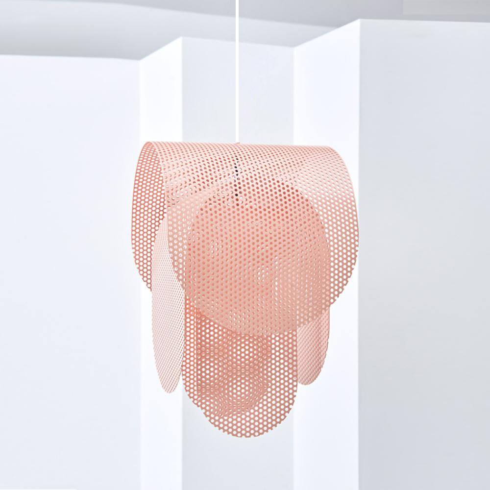 Metal Pendant Lamp with Perforated Shade