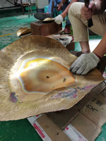 Hammered Brass Hanging Pendant Light