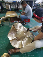 Hammered Brass Hanging Pendant Light