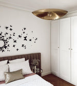 Hammered Brass Hanging Pendant Light