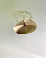 Hammered Brass Hanging Pendant Light