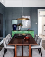 Hammered Brass Hanging Pendant Light