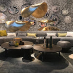 Hammered Brass Hanging Pendant Light