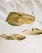 Hammered Brass Hanging Pendant Light
