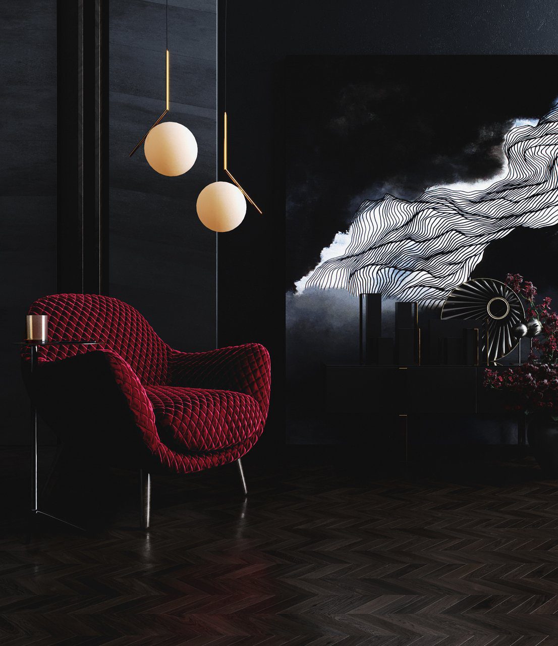 Artemide Suspension Light Fixtu