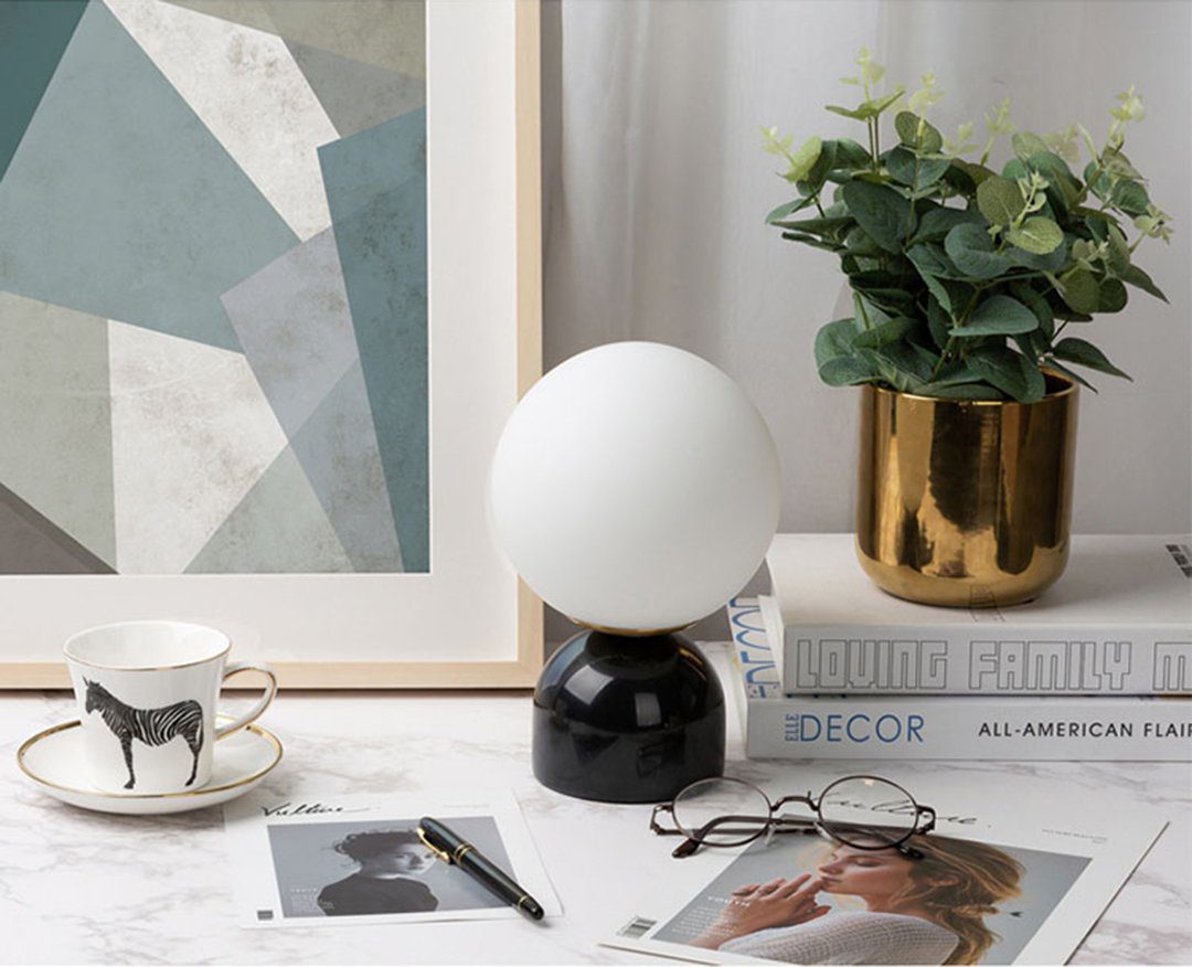 Small Marble Desk Lamp