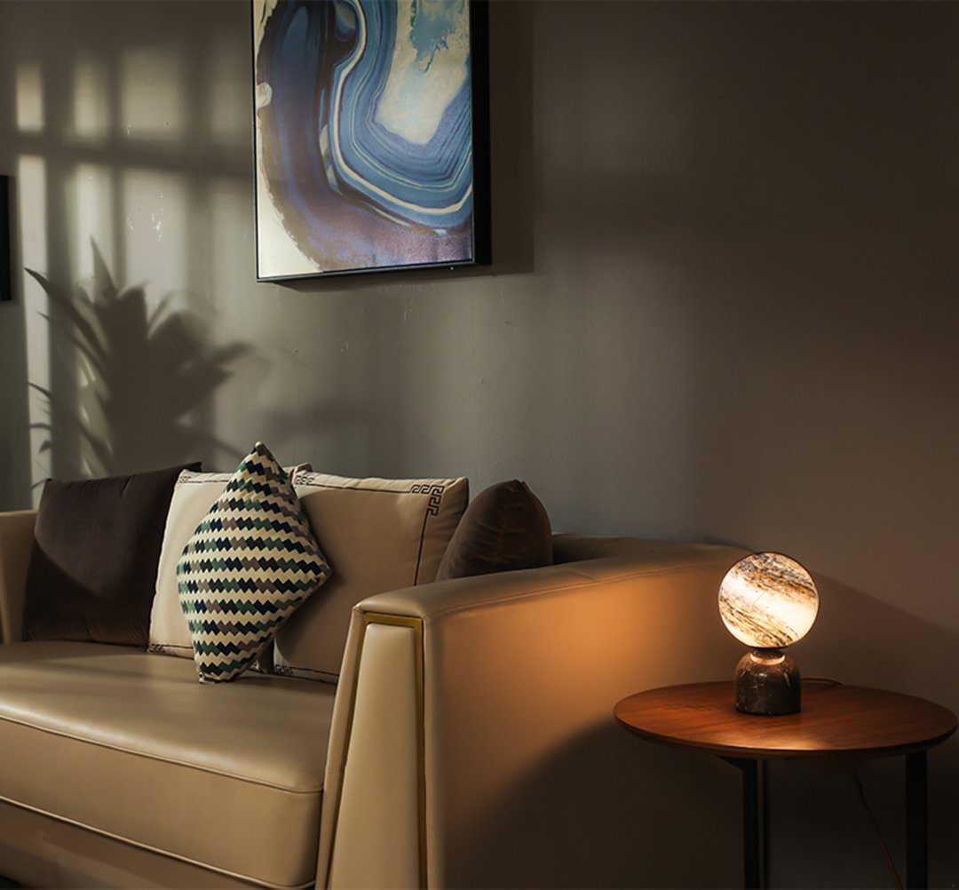Small Marble Desk Lamp