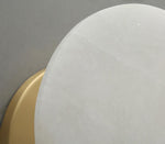 Polished Brass Wall Sconce with Alab