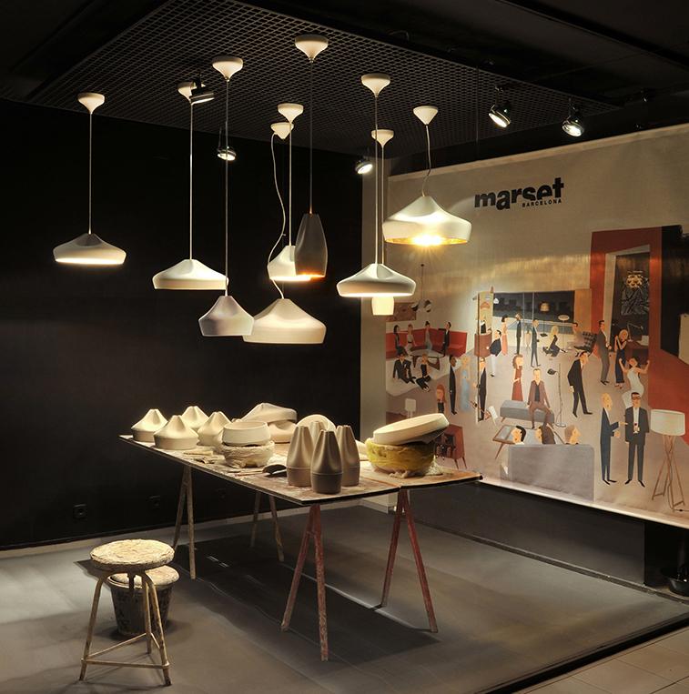 Pleated Box Hanging Light Fixtur