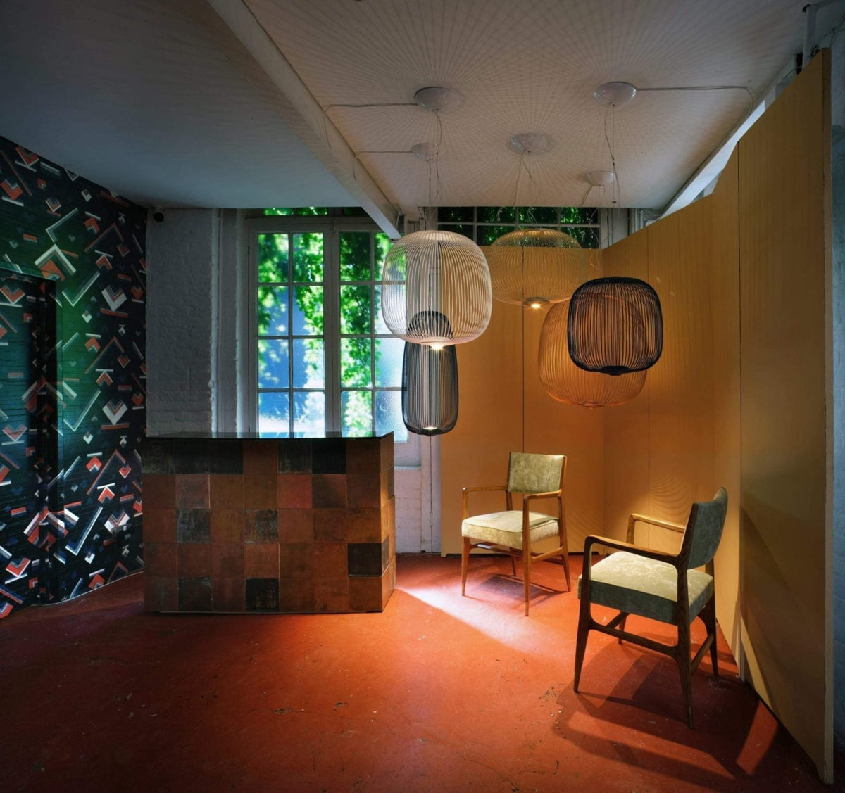 Spoke Suspension Pendant Light
