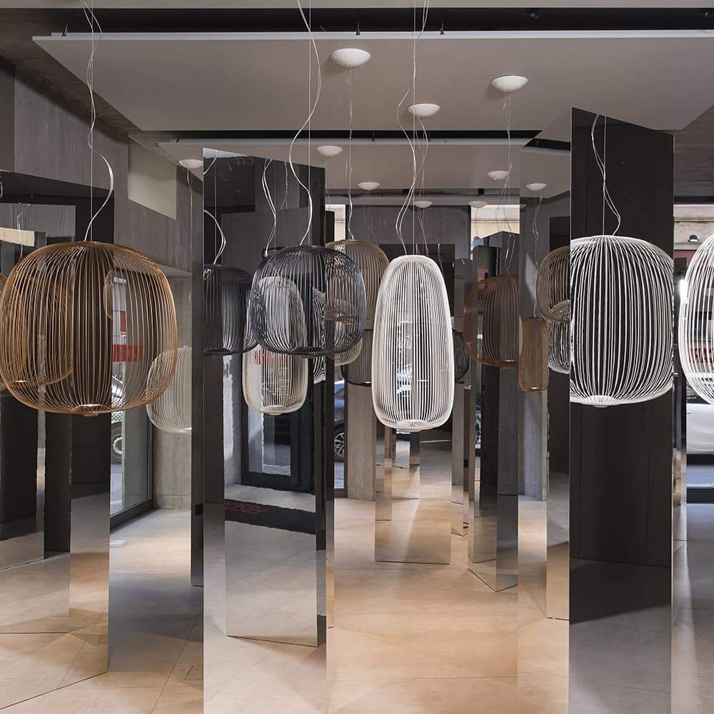 Spoke Suspension Pendant Light