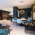 Spoke Suspension Pendant Light