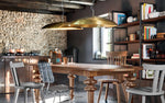 Hammered Brass Hanging Pendant Light