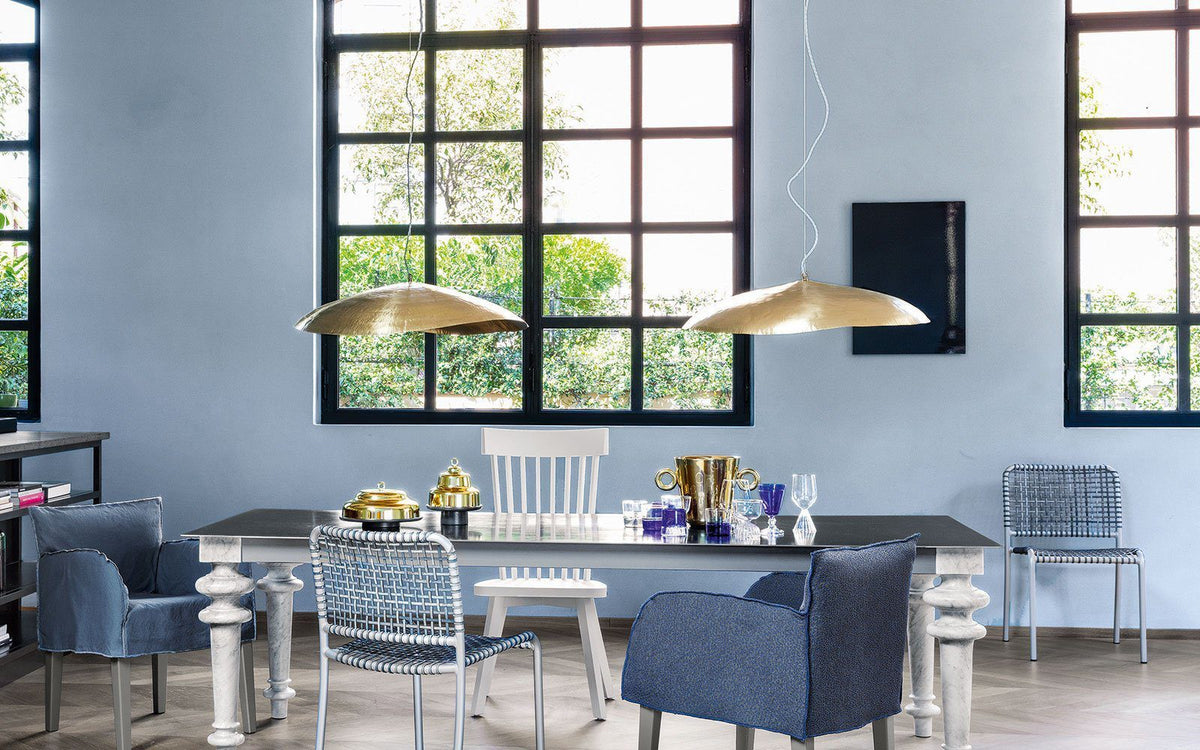 Hammered Brass Hanging Pendant Light