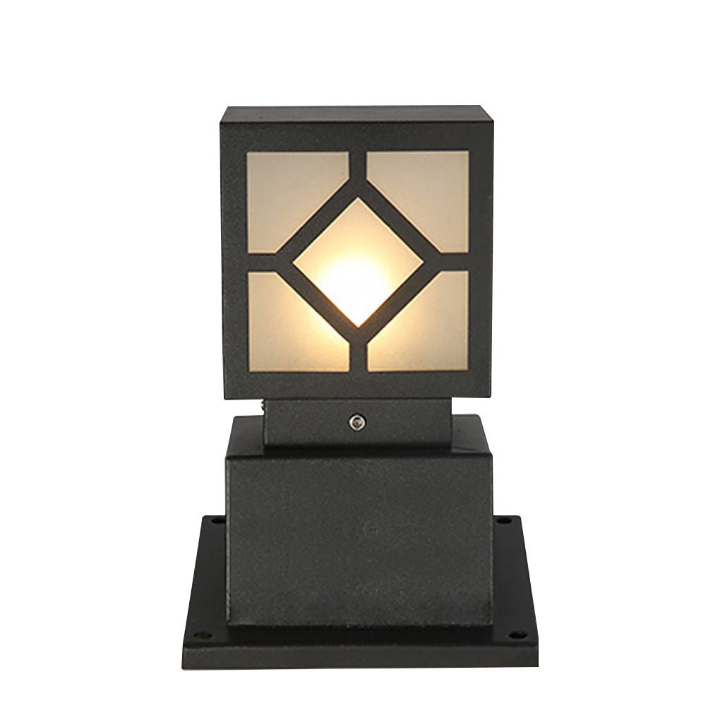 Retro European Square Outdoor Waterproof Led Garden Light Solar Landscape Decorative Lamp