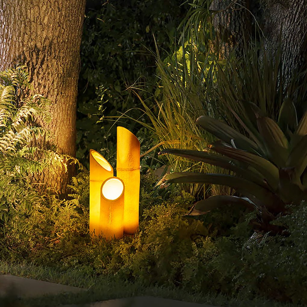 Simulation Bamboo Design Outdoor Waterproof Led Landscape Lighting Decorative Lamp