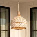 3-light-rustic-rattan-two-tone-color-dome-pendant-light