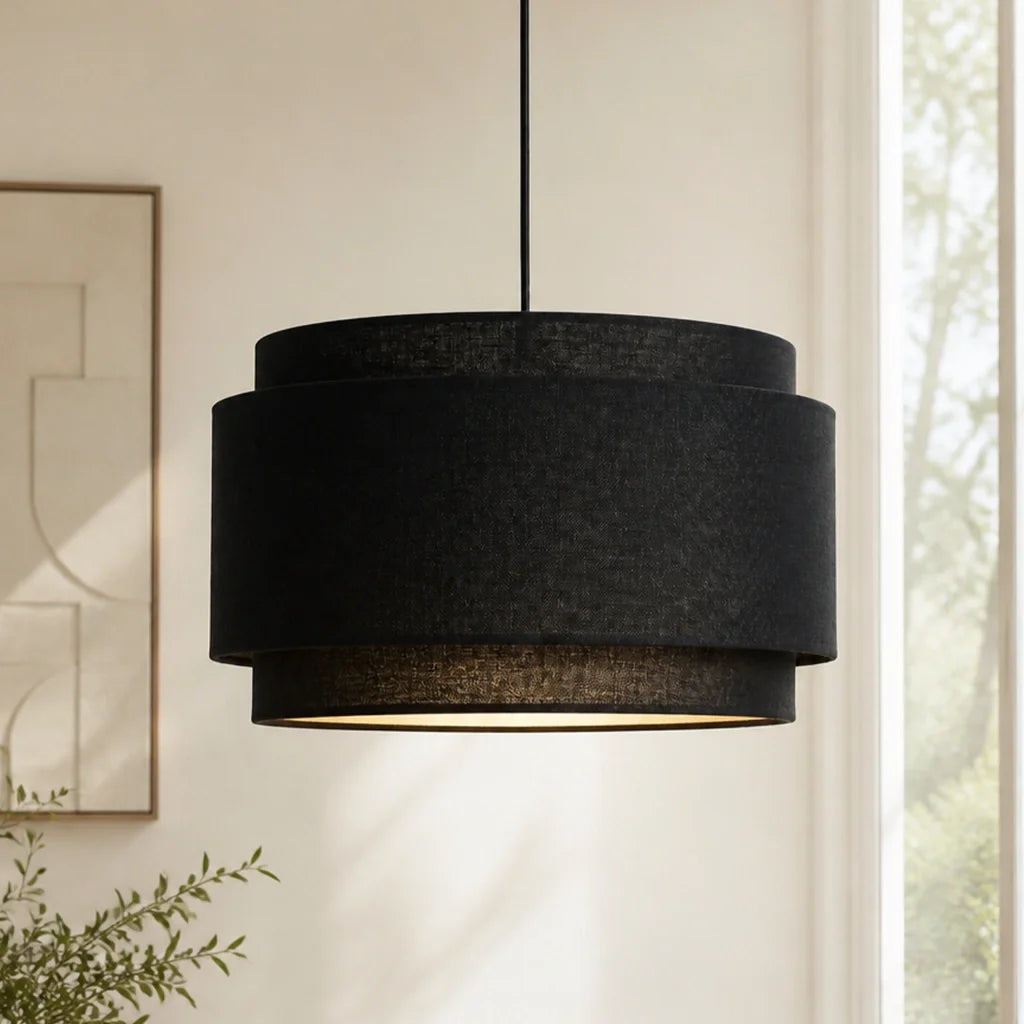 hayden-modern-linen-drum-pendant-light