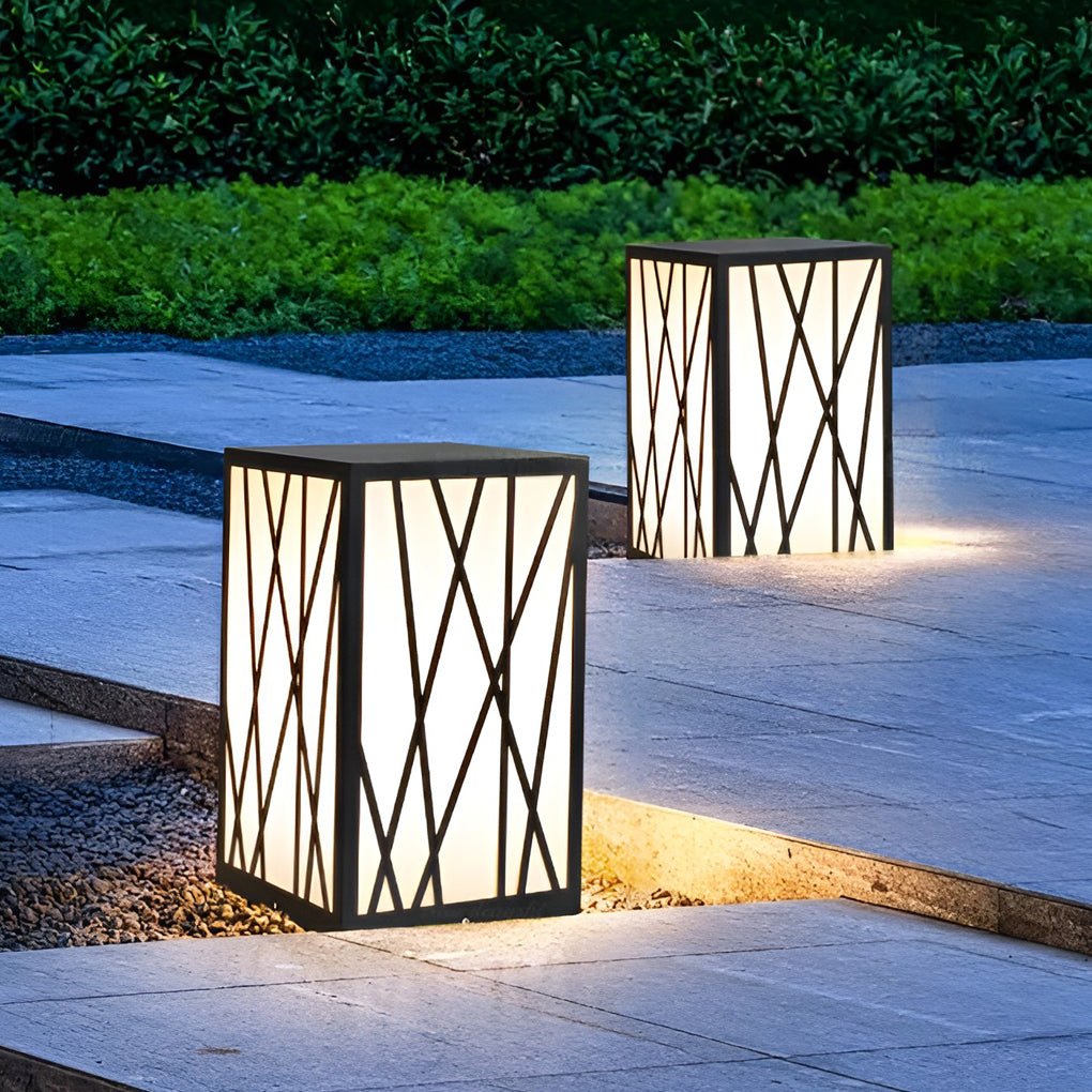 Square Led Waterproof Solar Post Light