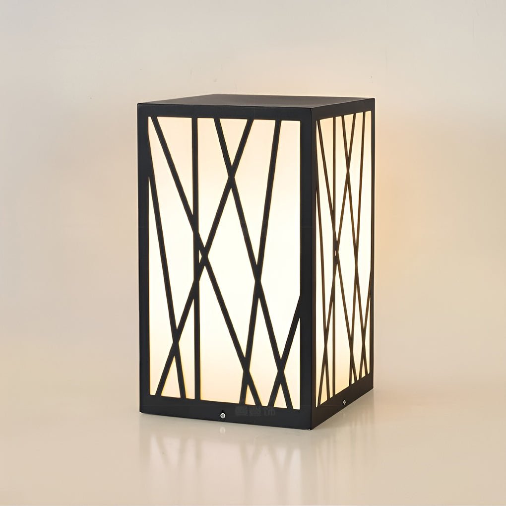 Square Led Waterproof Solar Post Light