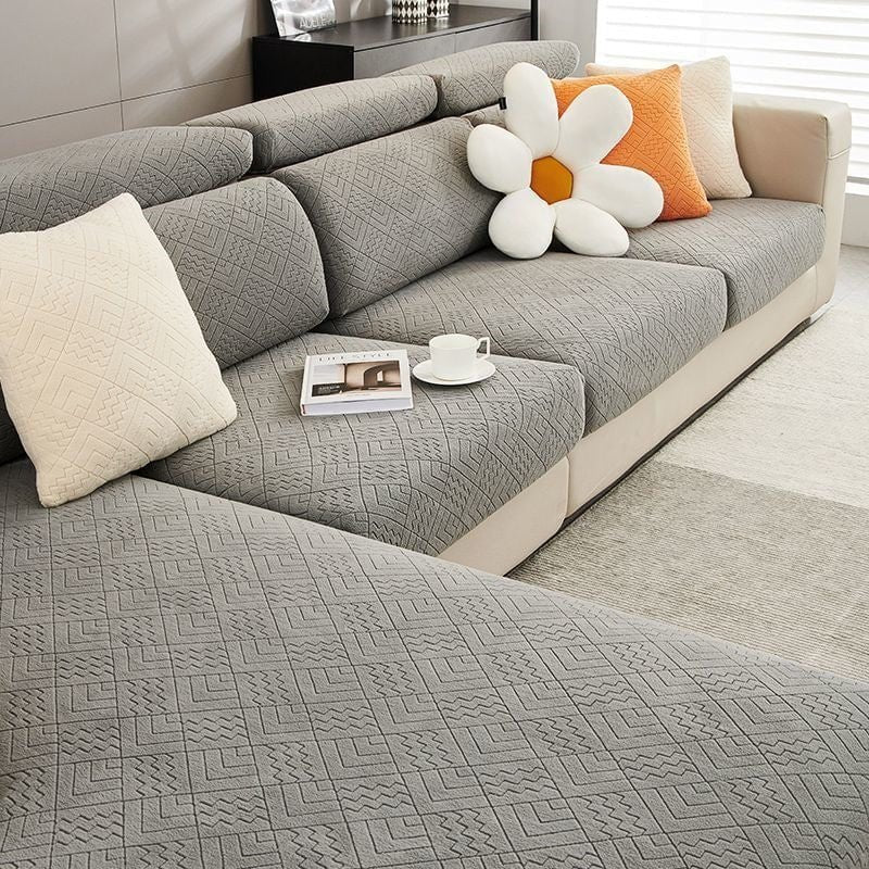 Wave Grid Magic Sofa Cover